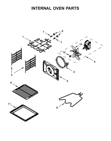 Internal oven parts