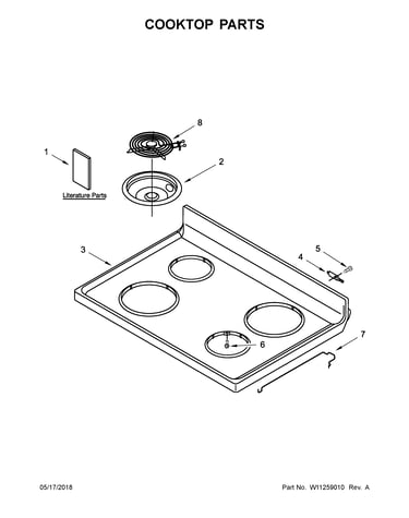 Cooktop parts