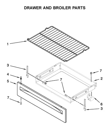 Drawer and broiler parts