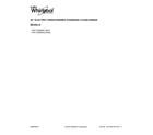 Whirlpool YWFC150M0EB2 cover sheet diagram