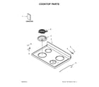 Whirlpool YWFC150M0EB2 cooktop parts diagram