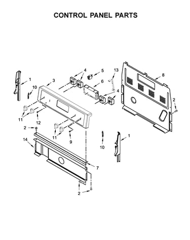 Control panel parts