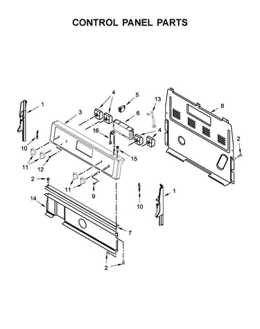 Control panel parts