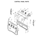 Maytag 4KMER7600AW1 control panel parts diagram