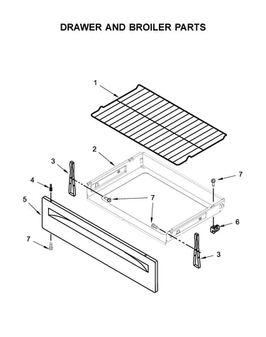 Drawer and broiler parts
