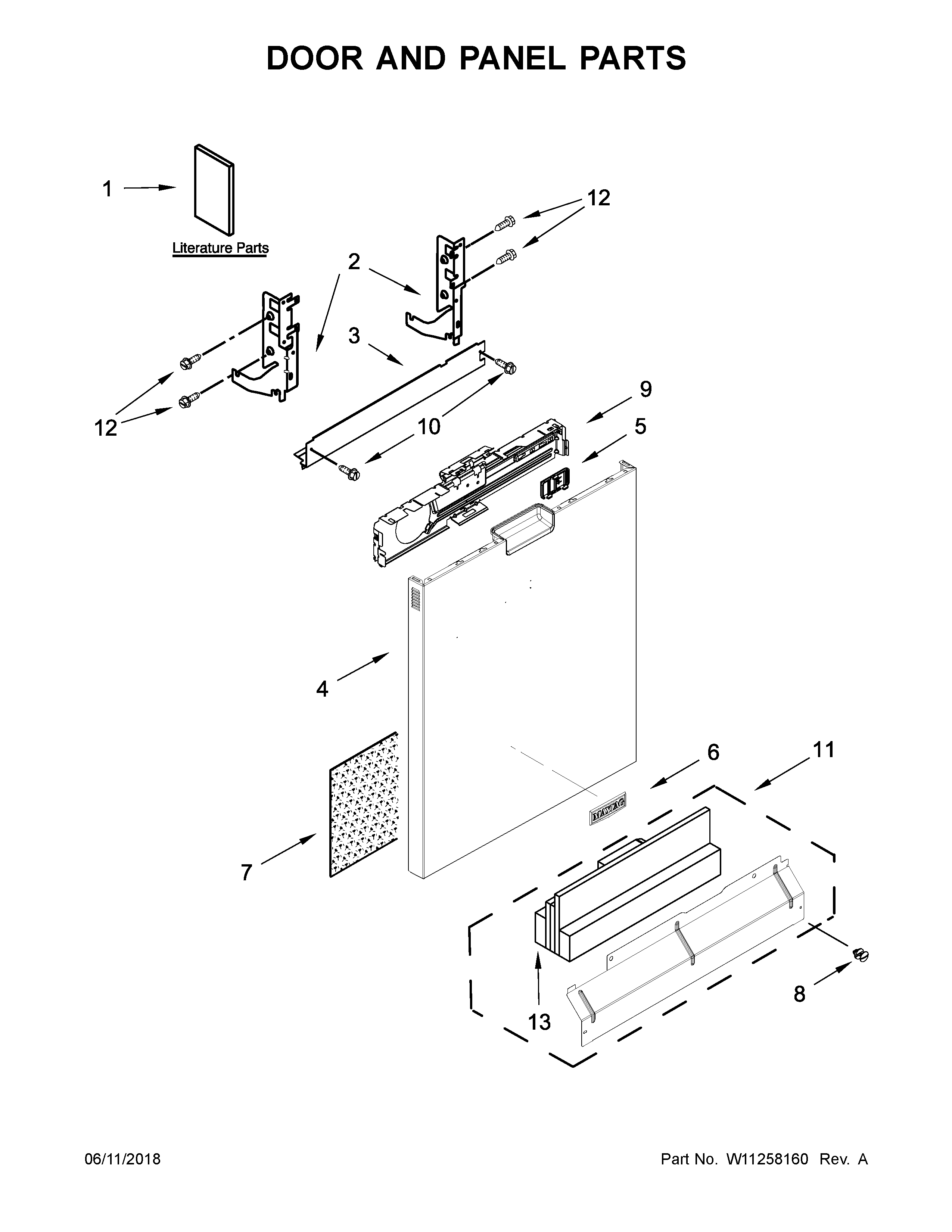 Door and panel parts
