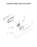 Control panel and latch parts
