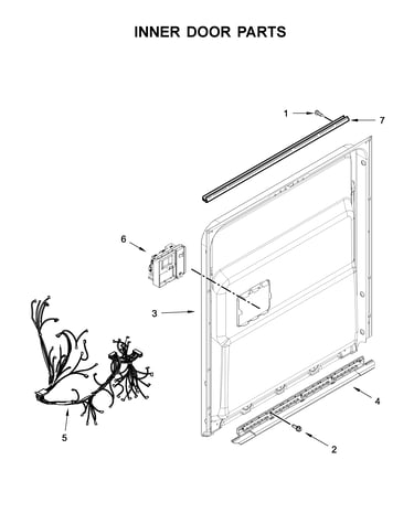 Inner door parts