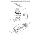 Maytag MDB8989SHW0 pump, washarm and motor parts diagram