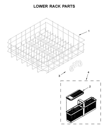 Lower rack parts