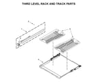 Maytag MDB8989SHW0 third level rack and track parts diagram