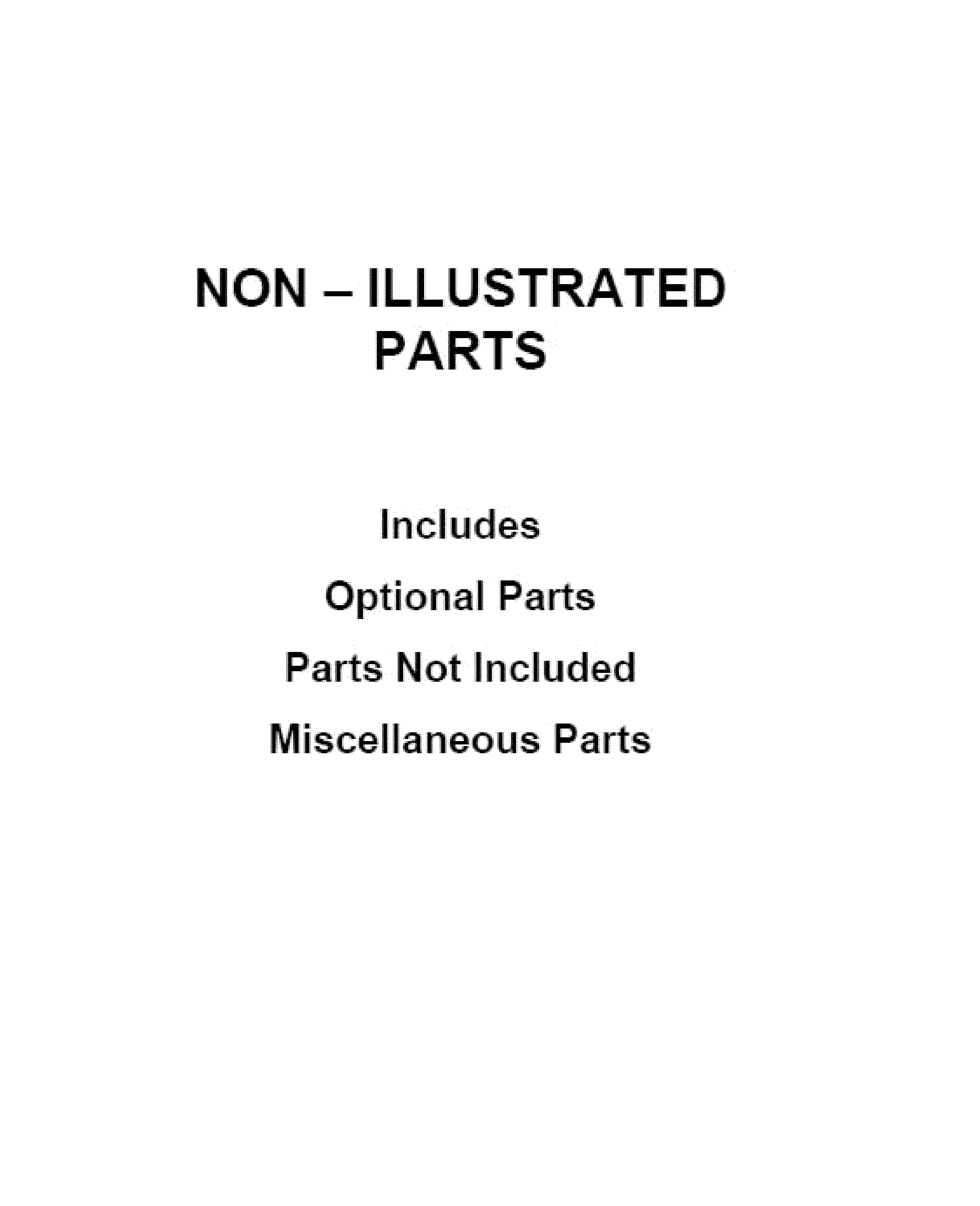 Optional parts