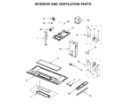 Amana AMV2307PFW1 interior and ventilation parts diagram