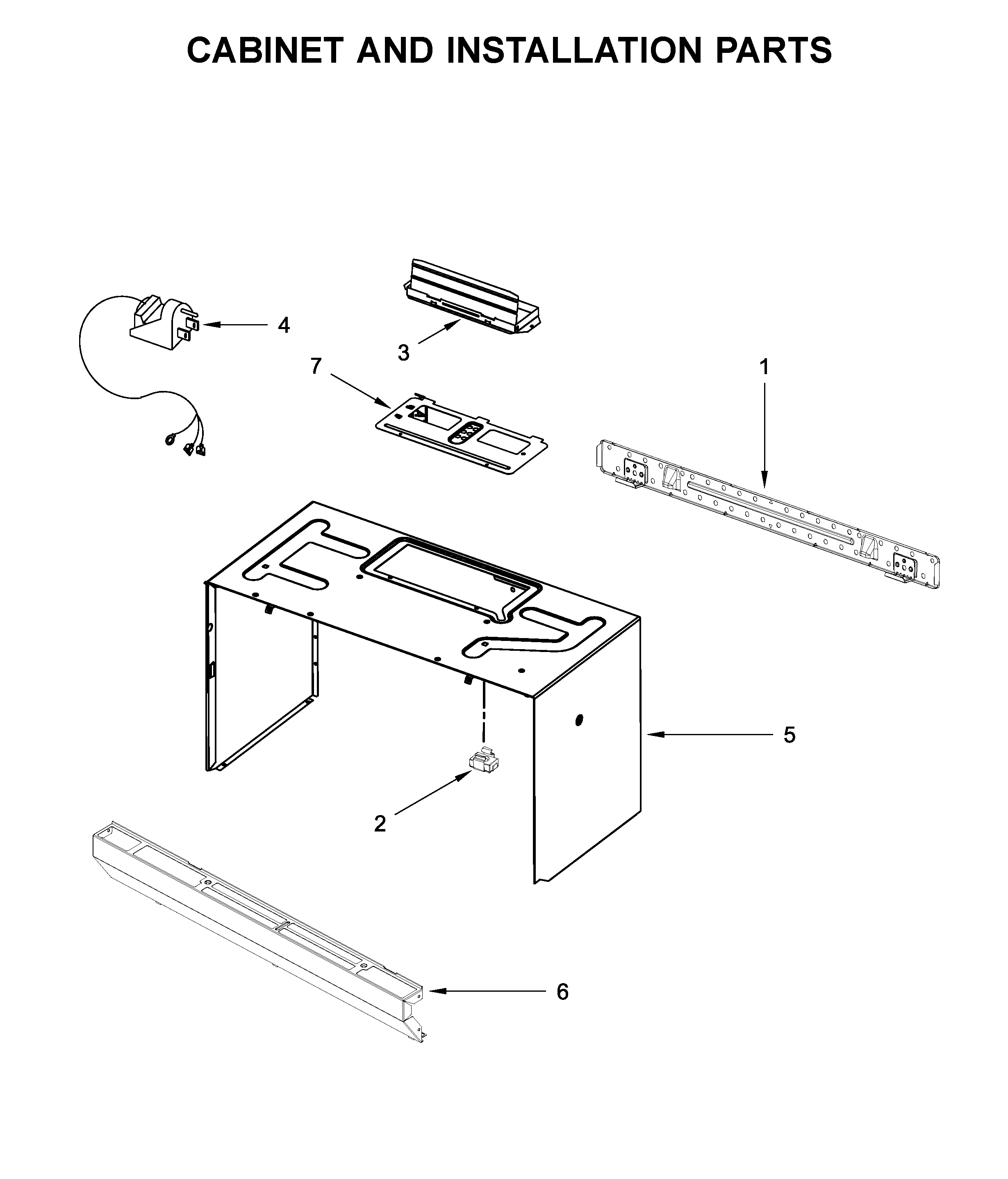 CABINET AND INSTALLATION PARTS