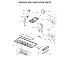 Amana AMV2307PFW2 interior and ventilation parts diagram