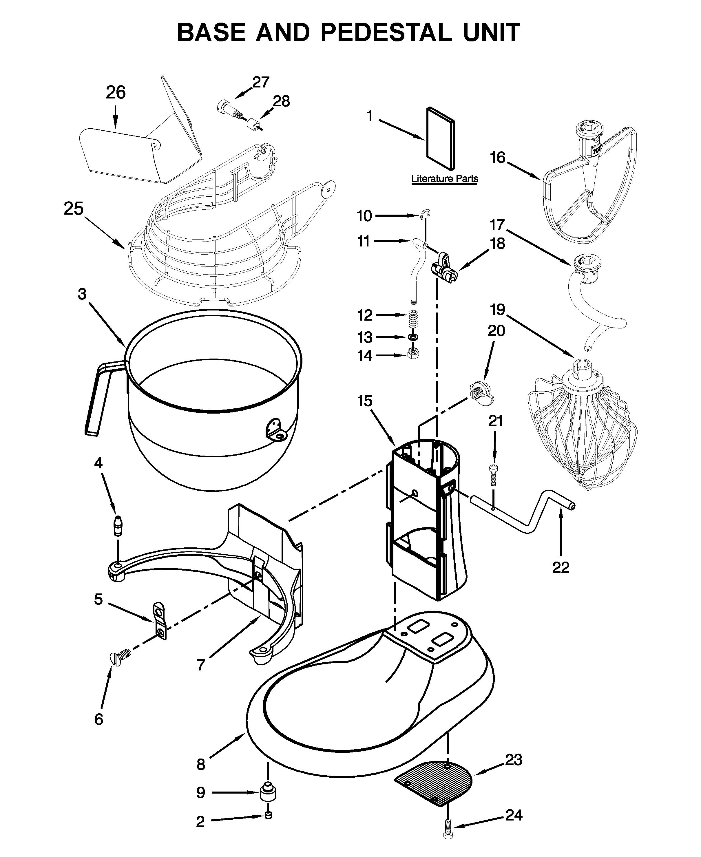 BASE AND PEDESTAL UNIT