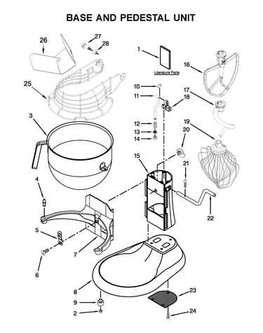 Base and pedestal unit