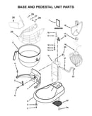 Base and pedestal unit parts