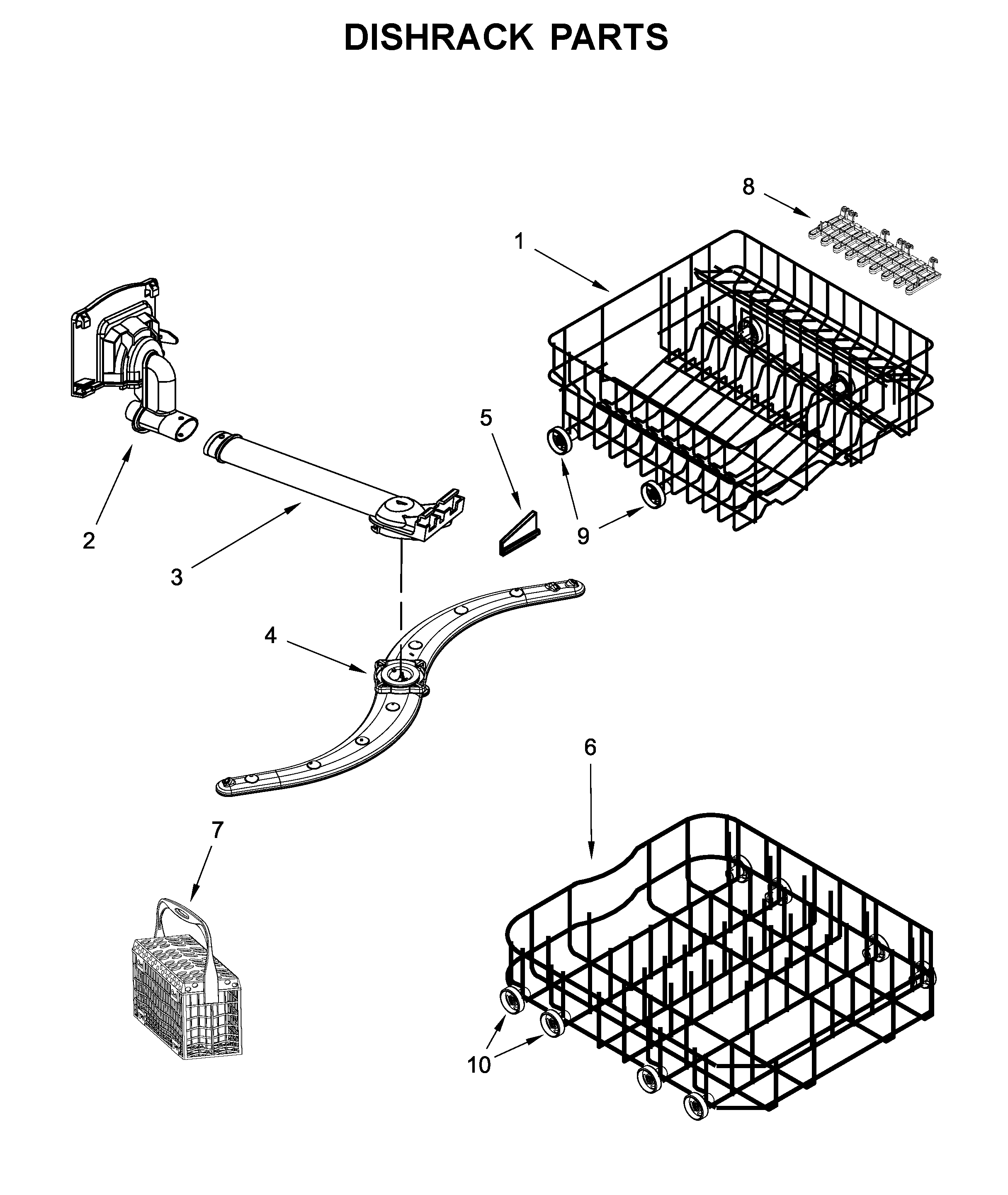 Dishrack parts
