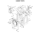 Whirlpool 7MWED90HEFW2 cabinet parts diagram