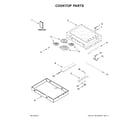 Whirlpool WCE55US4HB00 cooktop parts diagram