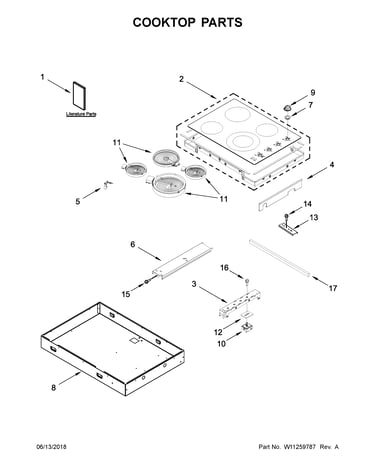 Cooktop parts