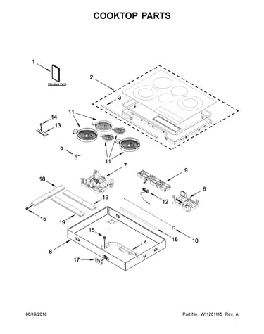 Cooktop parts