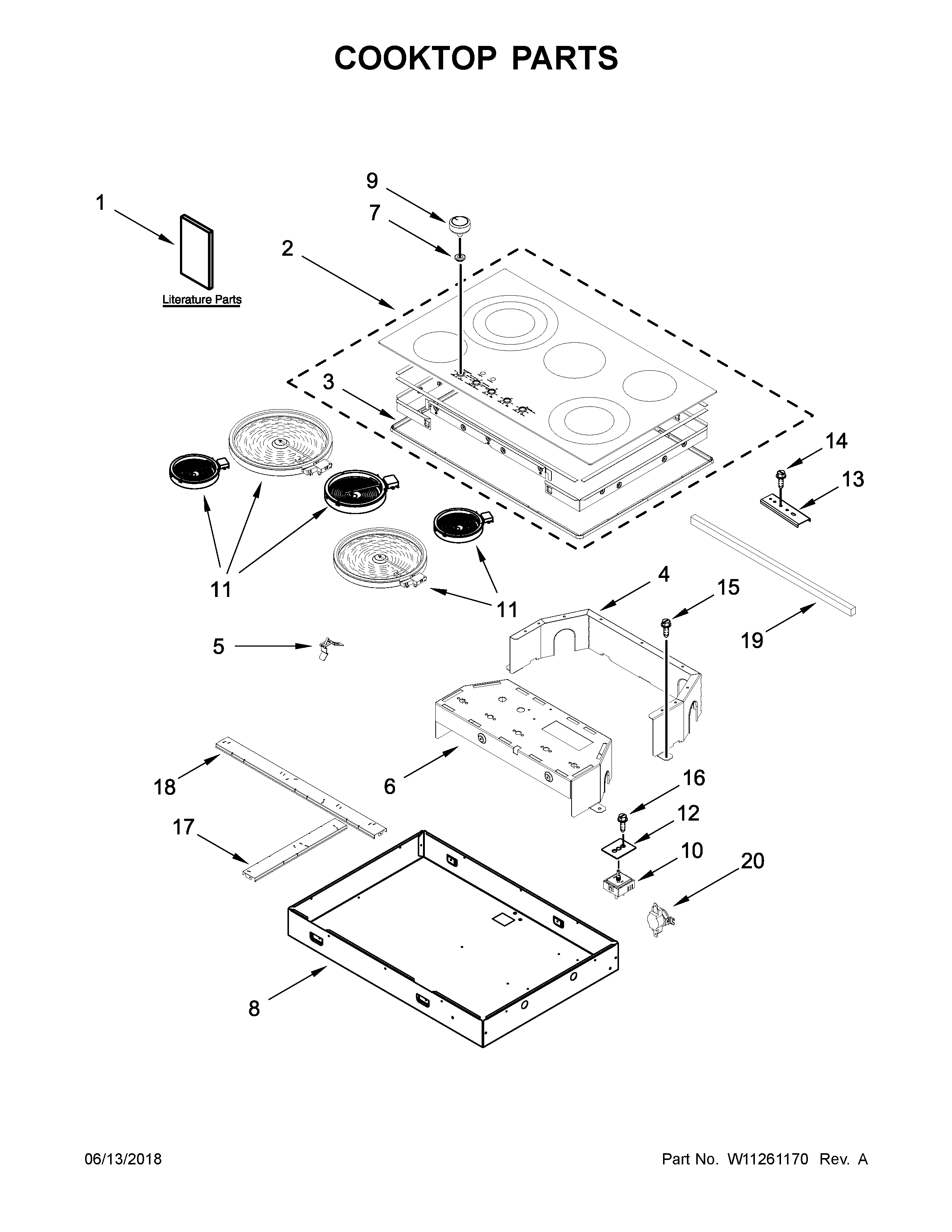 Cooktop parts