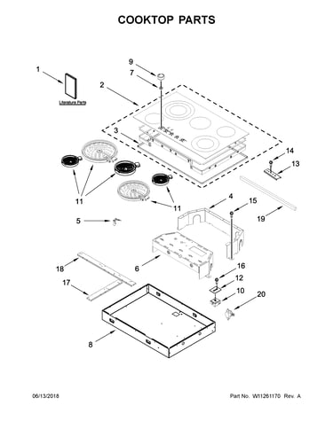 Cooktop parts