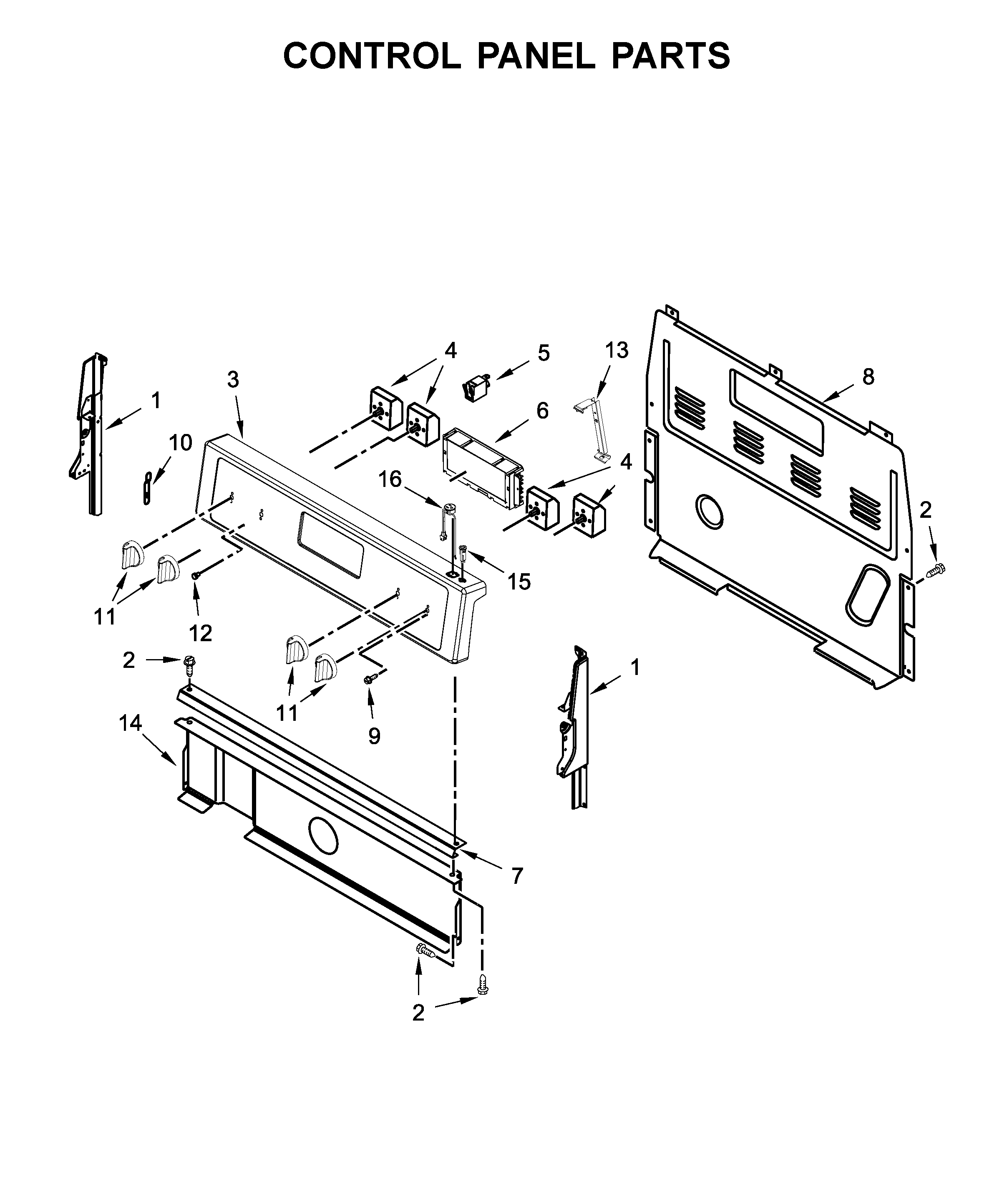 CONTROL PANEL PARTS