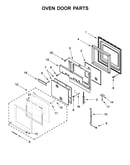 Oven door parts