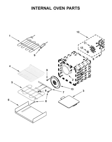 Internal oven parts