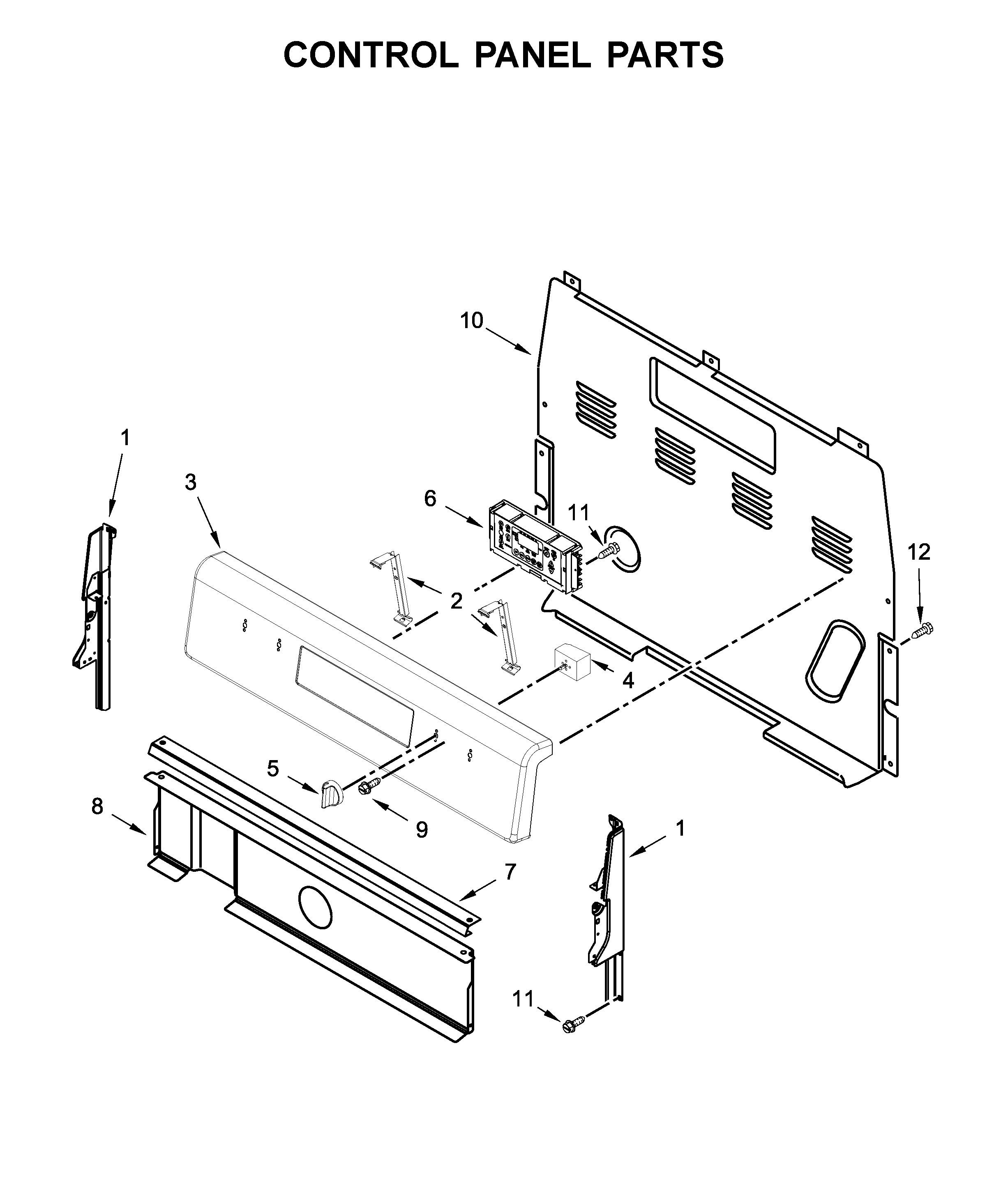 Control panel parts