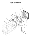 Oven door parts