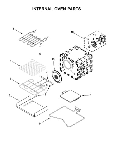 Internal oven parts