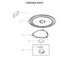 Whirlpool WMH31017FW1 turntable parts diagram
