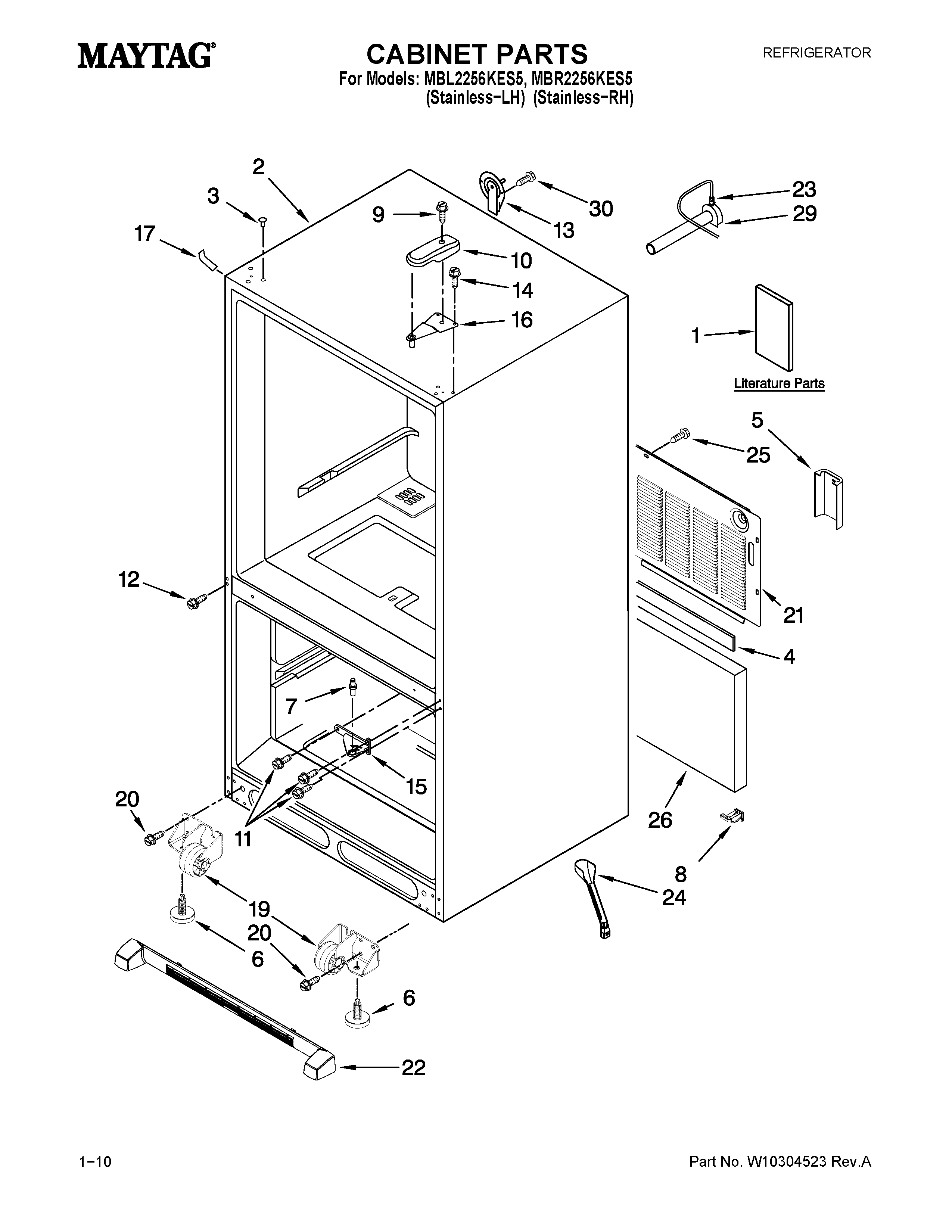 CABINET PARTS