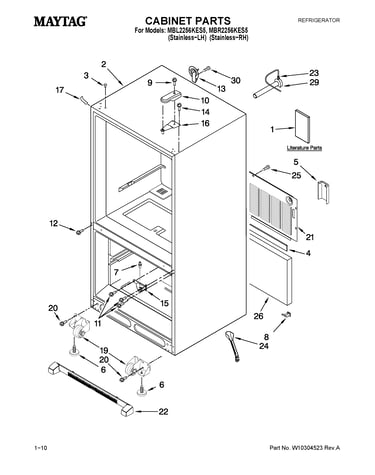 Cabinet parts