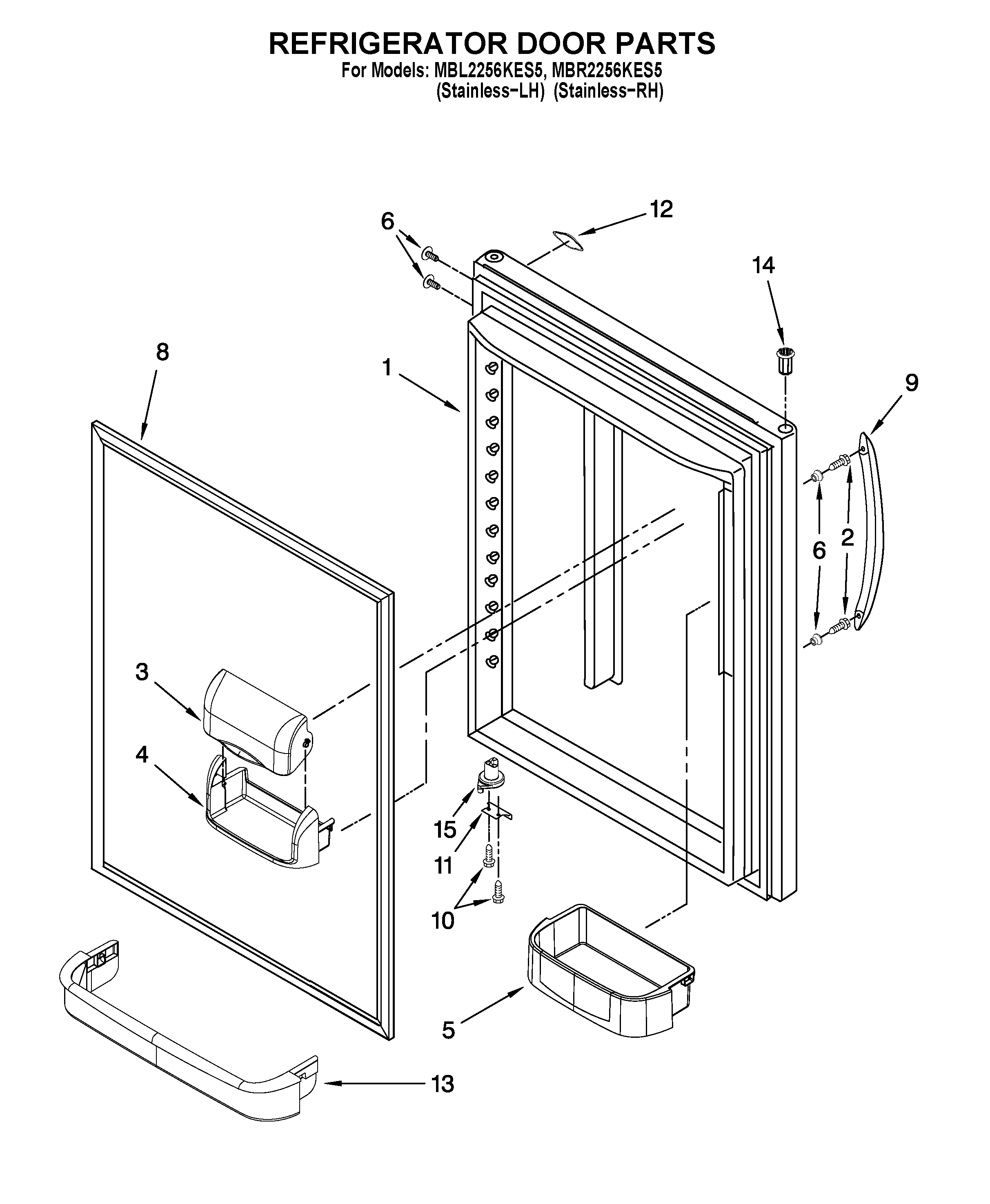 REFRIGERATOR DOOR PARTS