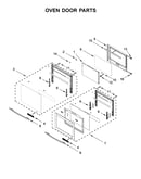 Oven door parts