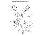Jenn-Air JMW3430DS03 cabinet and stirrer parts diagram