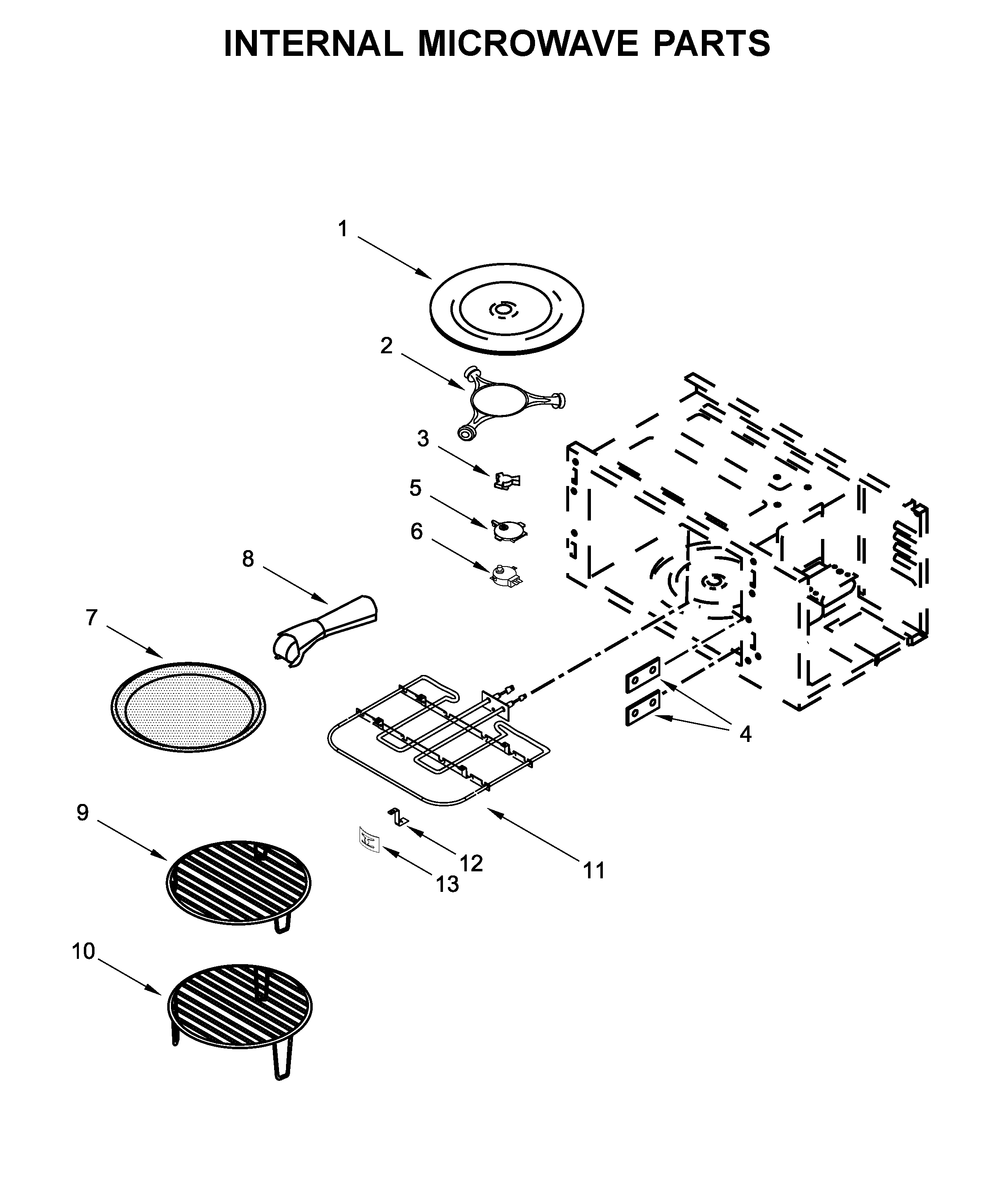 Internal microwave parts
