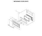 Jenn-Air JMW3430DB03 microwave door parts diagram