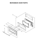 Microwave door parts