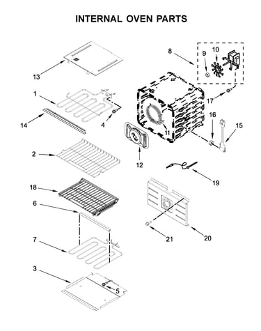 Internal oven parts