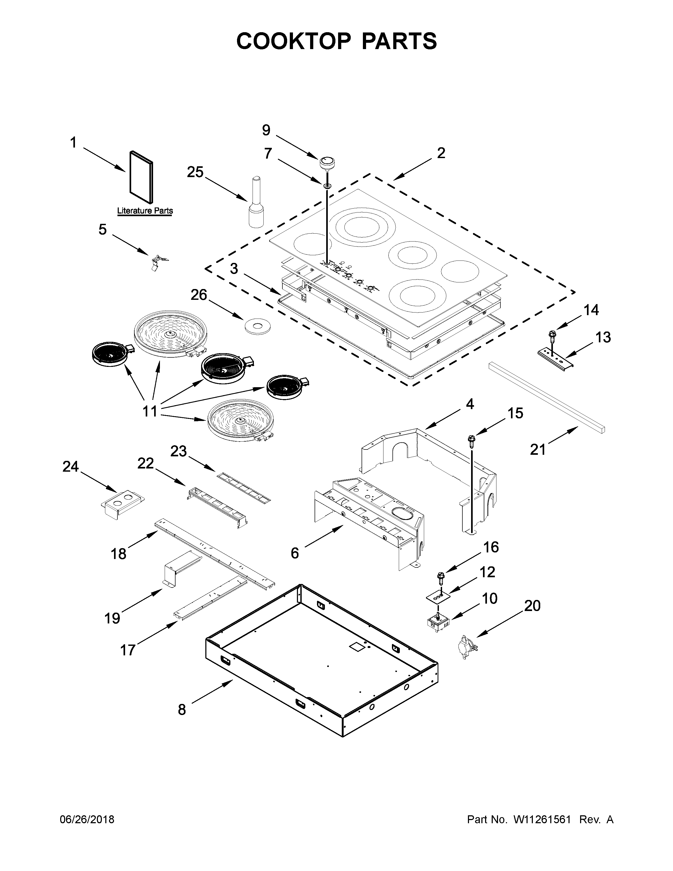 Cooktop parts