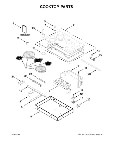 Cooktop parts