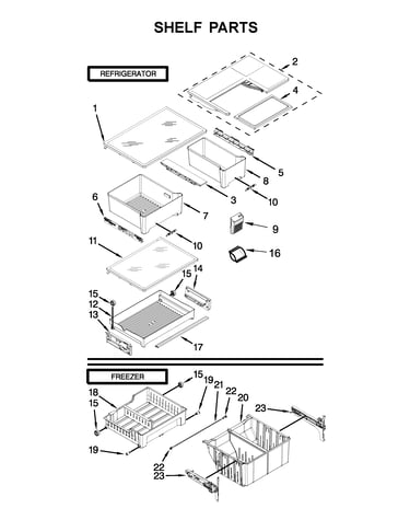 Shelf parts