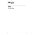 Whirlpool YWFE510S0HS0 cover sheet diagram