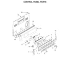 KitchenAid KFEG500ESS3 control panel parts diagram